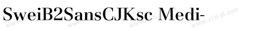 SweiB2SansCJKsc Medi字体转换